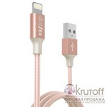 USB кабель dotfes A03F Lightning MFI (1m) rose gold USB кабель dotfes A03F Lightning MFI (1m) rose gold