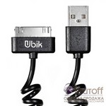 USB кабель для iPhone 4/4S Spiral 1.5 м Ubik U306 Black USB кабель для iPhone 4/4S Spiral 1.5 м Ubik U306 Black