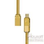 USB кабель REMAX Gplex (RC-070th)3 в 1 (Lightning + micro USB + Type-C) 1 м, Gold USB кабель REMAX Gplex (RC-070th)3 в 1 (Lightning + micro USB + Type-C) 1 м, Gold