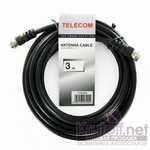 Соединительный антенный кабель RG59 male-male Telecom 3 м Соединительный антенный кабель RG59 male-male Telecom 3 м