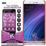 Защитное стекло для Xiaomi Redmi 4X Full Screen Krutoff White Защитное стекло для Xiaomi Redmi 4X Full Screen Krutoff White