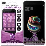 Защитное стекло для Xiaomi Redmi Note 4X Full Screen Krutoff White Защитное стекло для Xiaomi Redmi Note 4X Full Screen Krutoff White