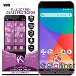 Защитное стекло для Xiaomi Mi A1 Full Screen Krutoff White Защитное стекло для Xiaomi Mi A1 Full Screen Krutoff White