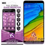 Защитное стекло для Xiaomi Redmi 5 Plus Full Screen Krutoff White Защитное стекло для Xiaomi Redmi 5 Plus Full Screen Krutoff White
