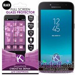 Защитное стекло для Samsung Galaxy J2 Pro 2018 Full Screen Krutoff Black Защитное стекло для Samsung Galaxy J2 Pro 2018 Full Screen Krutoff Black