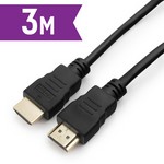 Кабель HDMI Гарнизон GCC-HDMI-3M, 3м, v1.4, M/M, черный, пакет Кабель HDMI Гарнизон GCC-HDMI-3M, 3м, v1.4, M/M, черный, пакет