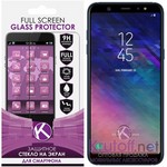 Стекло защитное Full Screen Krutoff для Samsung Galaxy A6+ 2018 (SM-A605F) черное Стекло защитное Full Screen Krutoff для Samsung Galaxy A6+ 2018 (SM-A605F) черное