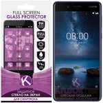 Стекло защитное Full Screen Krutoff для Nokia 8 черное Стекло защитное Full Screen Krutoff для Nokia 8 черное