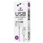 USB кабель Krutoff Classic 30-pin для iPhone 4/4S (1m) белый USB кабель Krutoff Classic 30-pin для iPhone 4/4S (1m) белый