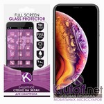 Стекло защитное Full Glue Krutoff для iPhone XS Max черное Стекло защитное Full Glue Krutoff для iPhone XS Max черное