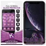 Стекло защитное Full Glue Krutoff для iPhone XR черное Стекло защитное Full Glue Krutoff для iPhone XR черное