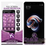 Стекло защитное Full Screen Krutoff для Xiaomi Redmi Note 5 Pro черное Стекло защитное Full Screen Krutoff для Xiaomi Redmi Note 5 Pro черное