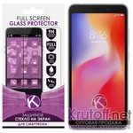 Стекло защитное Full Screen Krutoff для Xiaomi Redmi 6 черное Стекло защитное Full Screen Krutoff для Xiaomi Redmi 6 черное
