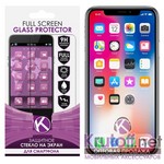 Стекло защитное Full Glue Krutoff для iPhone X черное Стекло защитное Full Glue Krutoff для iPhone X черное