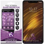 Стекло защитное Full Screen Krutoff для Xiaomi POCOPHONE F1 черное Стекло защитное Full Screen Krutoff для Xiaomi POCOPHONE F1 черное
