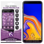 Стекло защитное Full Glue Krutoff для Samsung Galaxy J6+ (SM-J610) черное Стекло защитное Full Glue Krutoff для Samsung Galaxy J6+ (SM-J610) черное
