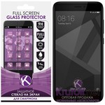 Стекло защитное Full Glue Krutoff для Xiaomi Redmi 4X черное Стекло защитное Full Glue Krutoff для Xiaomi Redmi 4X черное