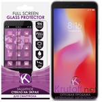 Стекло защитное Full Glue Krutoff для Xiaomi Redmi 6A черное Стекло защитное Full Glue Krutoff для Xiaomi Redmi 6A черное