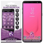 Стекло защитное Full Glue Krutoff для Samsung Galaxy J6 2018 (SM-G600) черное Стекло защитное Full Glue Krutoff для Samsung Galaxy J6 2018 (SM-G600) черное