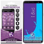 Стекло защитное Full Glue Krutoff для Samsung Galaxy J8 2018 (SM-J810) черное Стекло защитное Full Glue Krutoff для Samsung Galaxy J8 2018 (SM-J810) черное