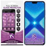 Стекло защитное Full Glue Krutoff для Honor 8X черное Стекло защитное Full Glue Krutoff для Honor 8X черное