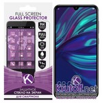 Стекло защитное Full Glue Krutoff для Huawei Y7 2019 черное Стекло защитное Full Glue Krutoff для Huawei Y7 2019 черное