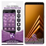 Стекло защитное Full Glue Krutoff для Samsung Galaxy A8 (SM-A530) черное Стекло защитное Full Glue Krutoff для Samsung Galaxy A8 (SM-A530) черное