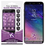 Стекло защитное Full Glue Krutoff для Samsung Galaxy A6 (SM-A600) черное Стекло защитное Full Glue Krutoff для Samsung Galaxy A6 (SM-A600) черное