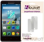 Пленка защитная для Lenovo P780 глянцевая Krutoff Пленка защитная для Lenovo P780 глянцевая Krutoff
