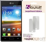 Пленка защитная для LG L7 (P705) глянцевая Krutoff Пленка защитная для LG L7 (P705) глянцевая Krutoff