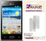 Пленка защитная для LG Optimus L5 (E612) глянцевая Krutoff Пленка защитная для LG Optimus L5 (E612) глянцевая Krutoff