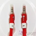 Аудио кабель AUX GRIFFIN (Jack3.5mm - Jack3.5mm) 0.9m, red, штекеры Аудио кабель AUX GRIFFIN (Jack3.5mm - Jack3.5mm) 0.9m, red, штекеры