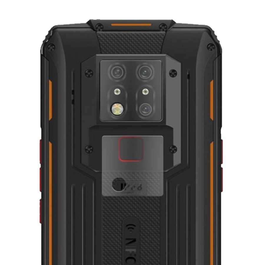 Стекло защитное гибридное МАТОВОЕ Krutoff для камеры Oukitel WP7 Lite (2  шт.) оптом