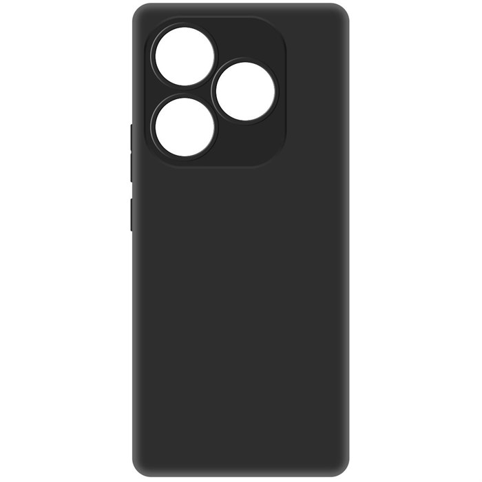 Чехол-накладка Krutoff Soft Case для ITEL S23+ черный - фото 1007741