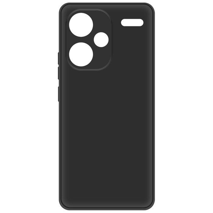 Чехол-накладка Krutoff Silicone Case для Xiaomi Redmi Note 13 Pro+ 5G черный - фото 1008489