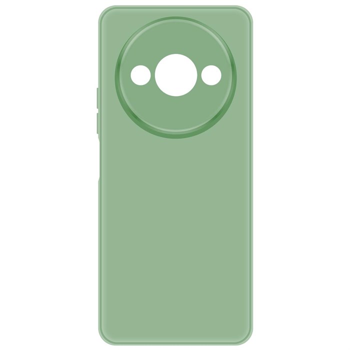 Чехол-накладка Krutoff Silicone Case для Xiaomi Redmi A3 зелёный - фото 1008692