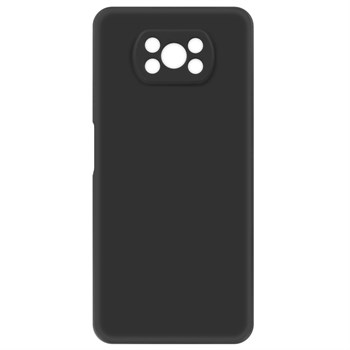 Чехол-накладка Krutoff Silicone Case для Xiaomi Poco X3 X3 Pro (черный) - фото 121275