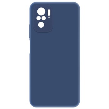Чехол-накладка Krutoff Silicone Case для Xiaomi Redmi Note 10/ 10S (синий) - фото 121440