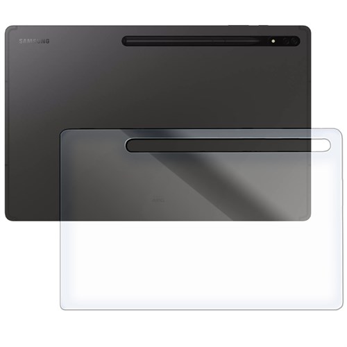 Стекло защитное гибридное Krutoff для Samsung Galaxy Tab S8 Ultra (SM-X900/X906) 14.6" (2022) задняя сторона - фото 318590