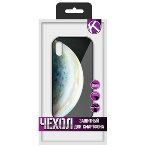 Чехол защитный Krutoff "ЭКРАН стекло" для iPhone XS (15480) - фото 35436