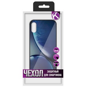 Чехол защитный Krutoff "ЭКРАН стекло" для iPhone XS Max (15470) - фото 35455