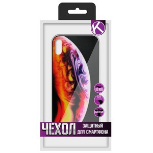 Чехол защитный Krutoff "ЭКРАН стекло" для iPhone XS Max (15471) - фото 35458