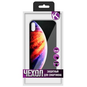 Чехол защитный Krutoff "ЭКРАН стекло" для iPhone XS Max (15479) - фото 35474