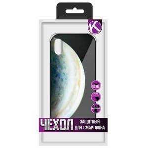 Чехол защитный Krutoff "ЭКРАН стекло" для iPhone XS Max (15480) - фото 35475