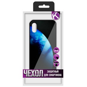 Чехол защитный Krutoff "ЭКРАН стекло" для iPhone XS Max (15481) - фото 35478