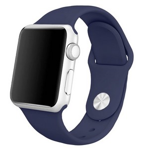 Ремешок Krutoff Silicone для Apple Watch 42/44mm (midnight blue) 10 - фото 44355