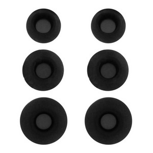 Комплект амбушюр Krutoff для наушников (3 пары, размер S, M, L) черные - фото 44672