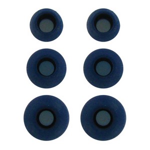 Комплект амбушюр Krutoff для наушников (3 пары, размер S, M, L) синие - фото 44678