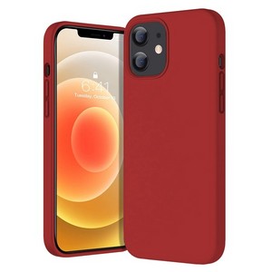 Чехол-накладка Krutoff Silicone Case для iPhone 12 mini (red) 14 - фото 47440