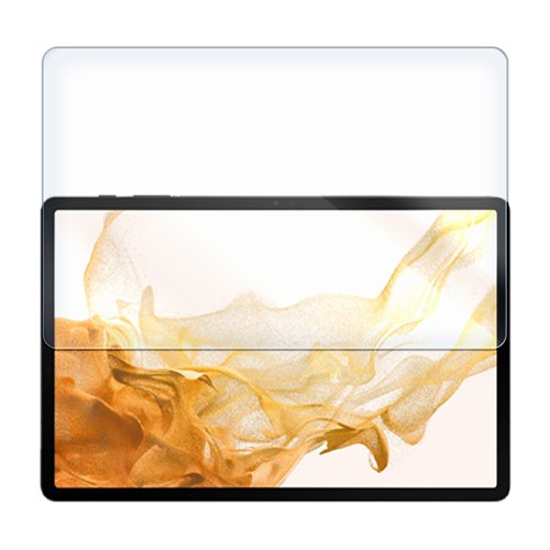 Стекло защитное гибридное Krutoff для Samsung Galaxy Tab S8+ (SM-X806) 12.4" (2022) - фото 393860